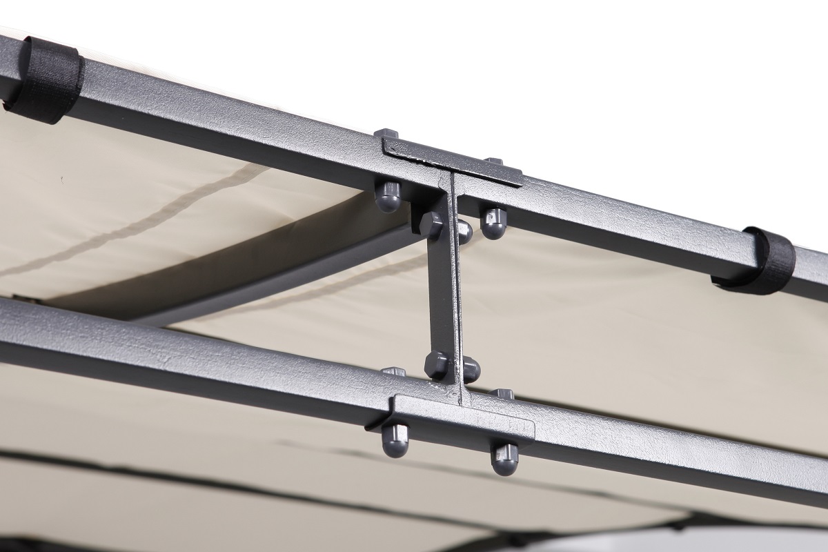 Pavillon Gartenpavillon 2,5x3 m Anbaupavillon Terrasse Pergola Sonnenschutz PU creme
