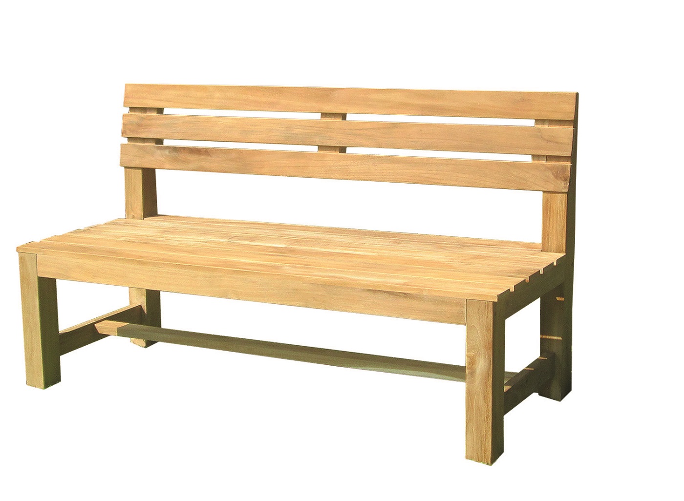 Premium Massiv Teak Sitzbank Holzbank Teakbank Parkbank Gartenbank natur 120cm