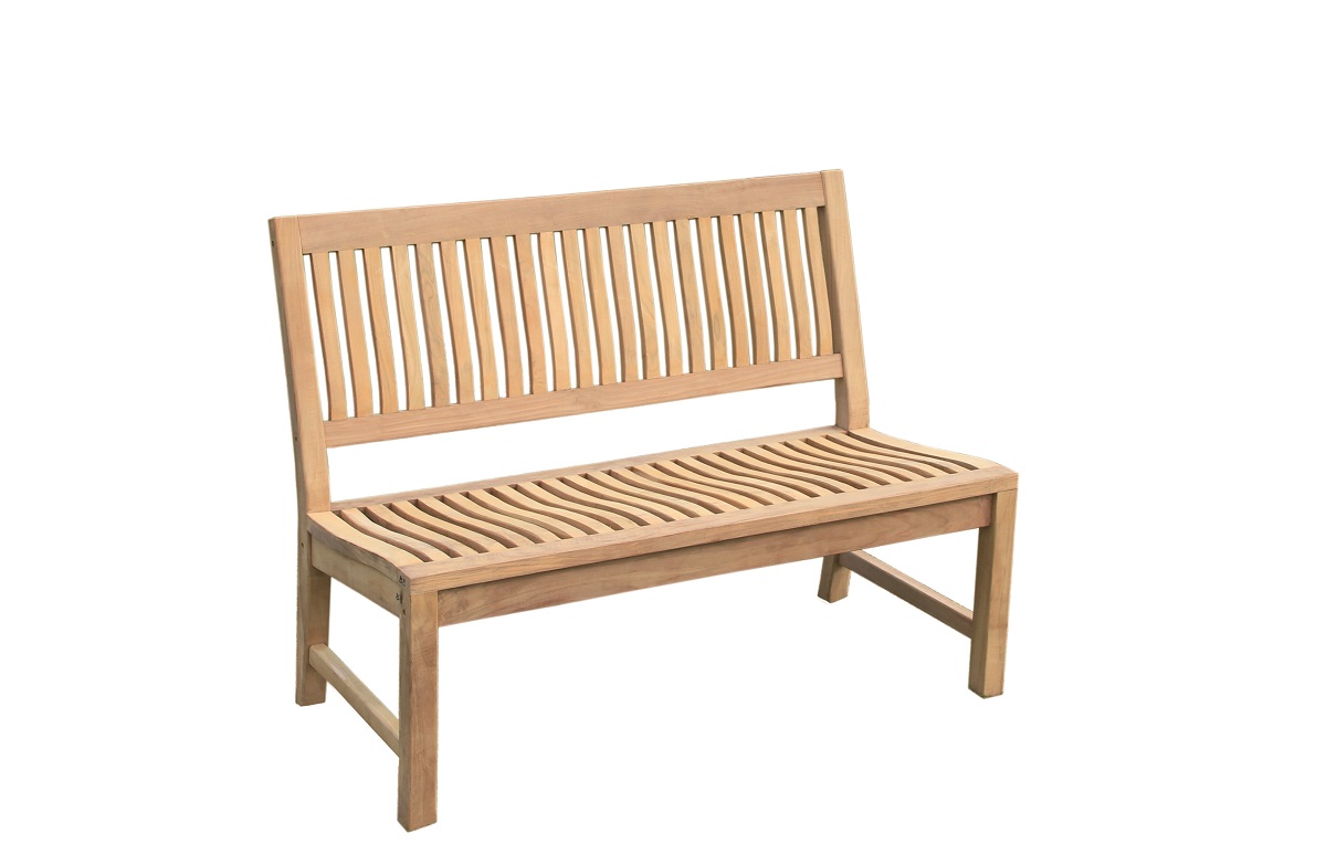 Premium Teak Gartenbank Kingsbury Teakbank Parkbank Teakbank nachhaltig 120cm