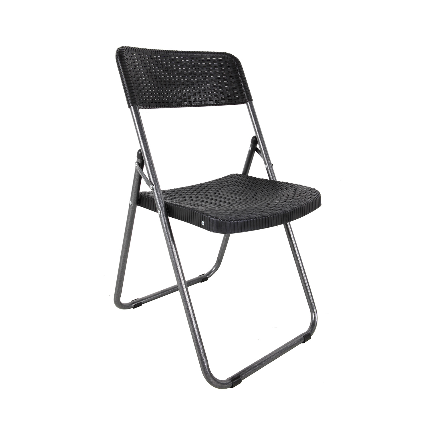 Bistroset Sitzgruppe Gartenmöbel 3-teilig schwarz Rattan-Holz Optik