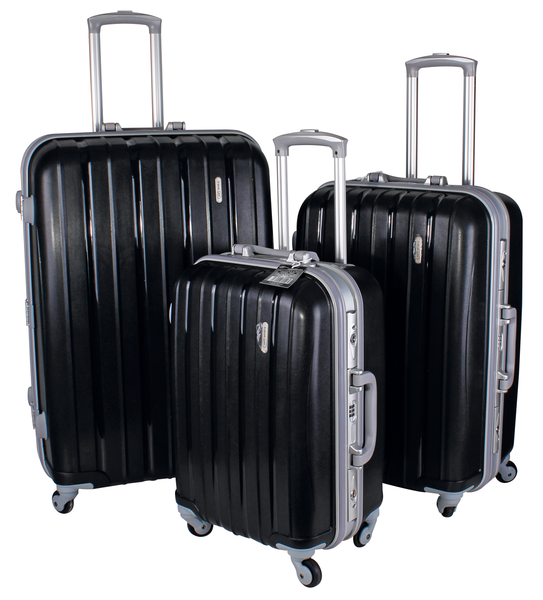 LEX 3tlg. PP Aluminuim Rahmen Reisekoffer Trolley Reisetasche Gepäck Farbauswahl