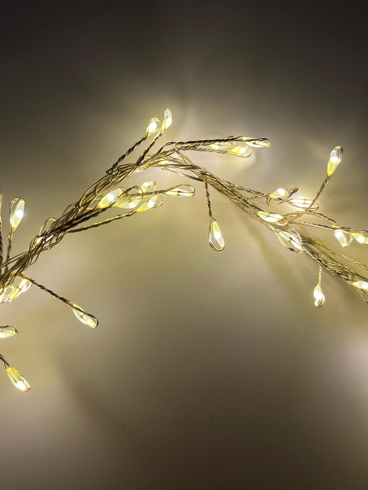 Tropfen Lichterkette 400er LED warmweiß Transformator Weihnachtsbeleuchtung