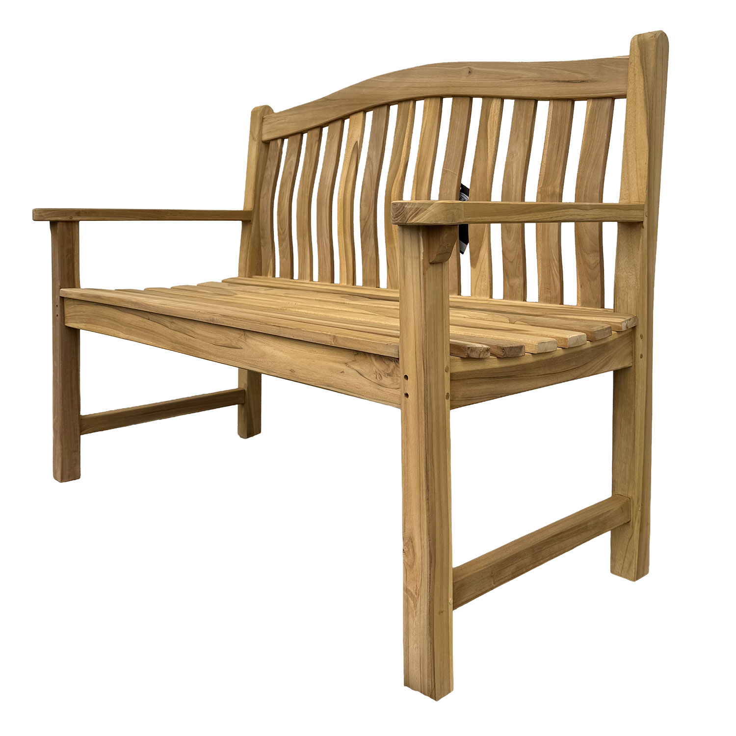 Teak Sitzbank Bank Gartenbank Holzbank Teakbank Parkbank Schlossgarten 120cm