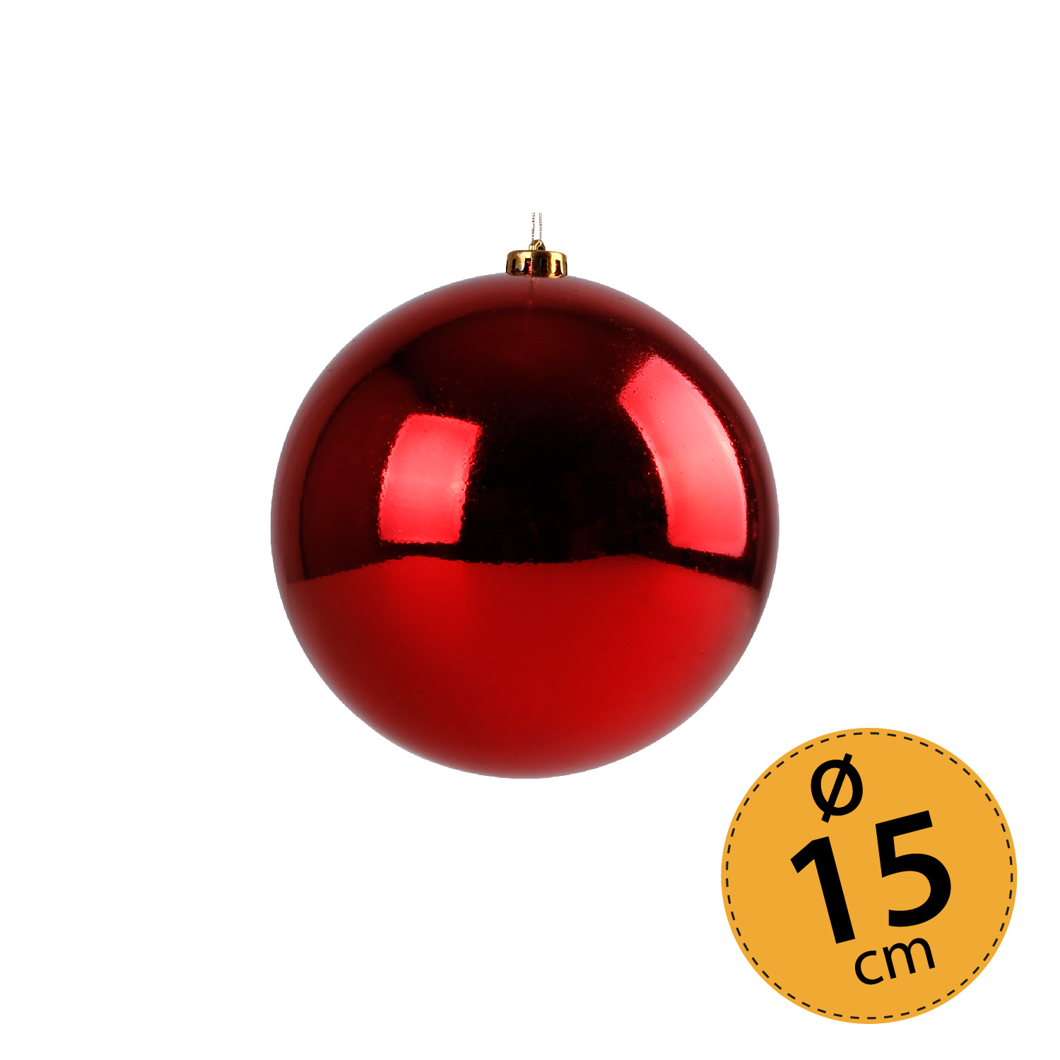 Christbaumkugel Weihnachtskugel ⌀ 15 cm Baumschmuck Deko-Kugel Rot glänzend