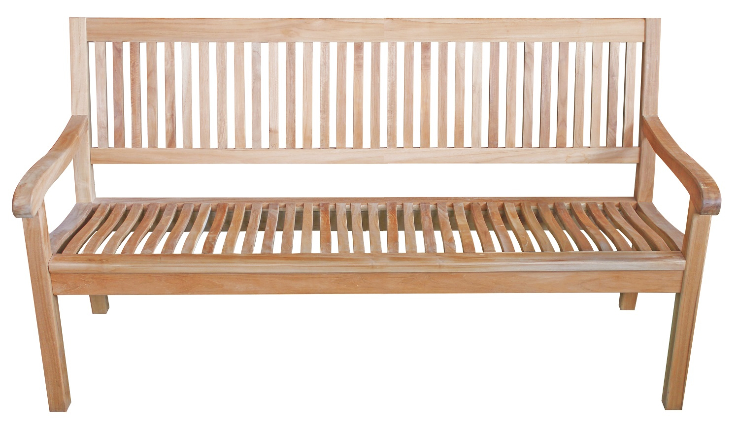 Premium Teak Gartenbank Teakbank Parkbank Kingsbury Armlehnen nachhaltig 180cm