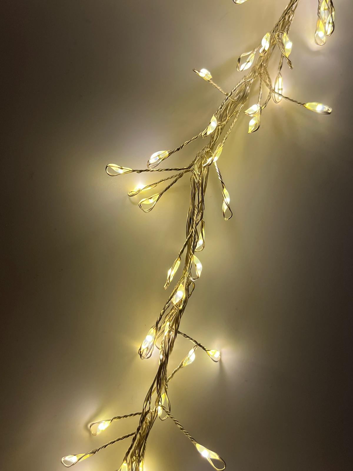 Tropfen Lichterkette 400er LED warmweiß Transformator Weihnachtsbeleuchtung