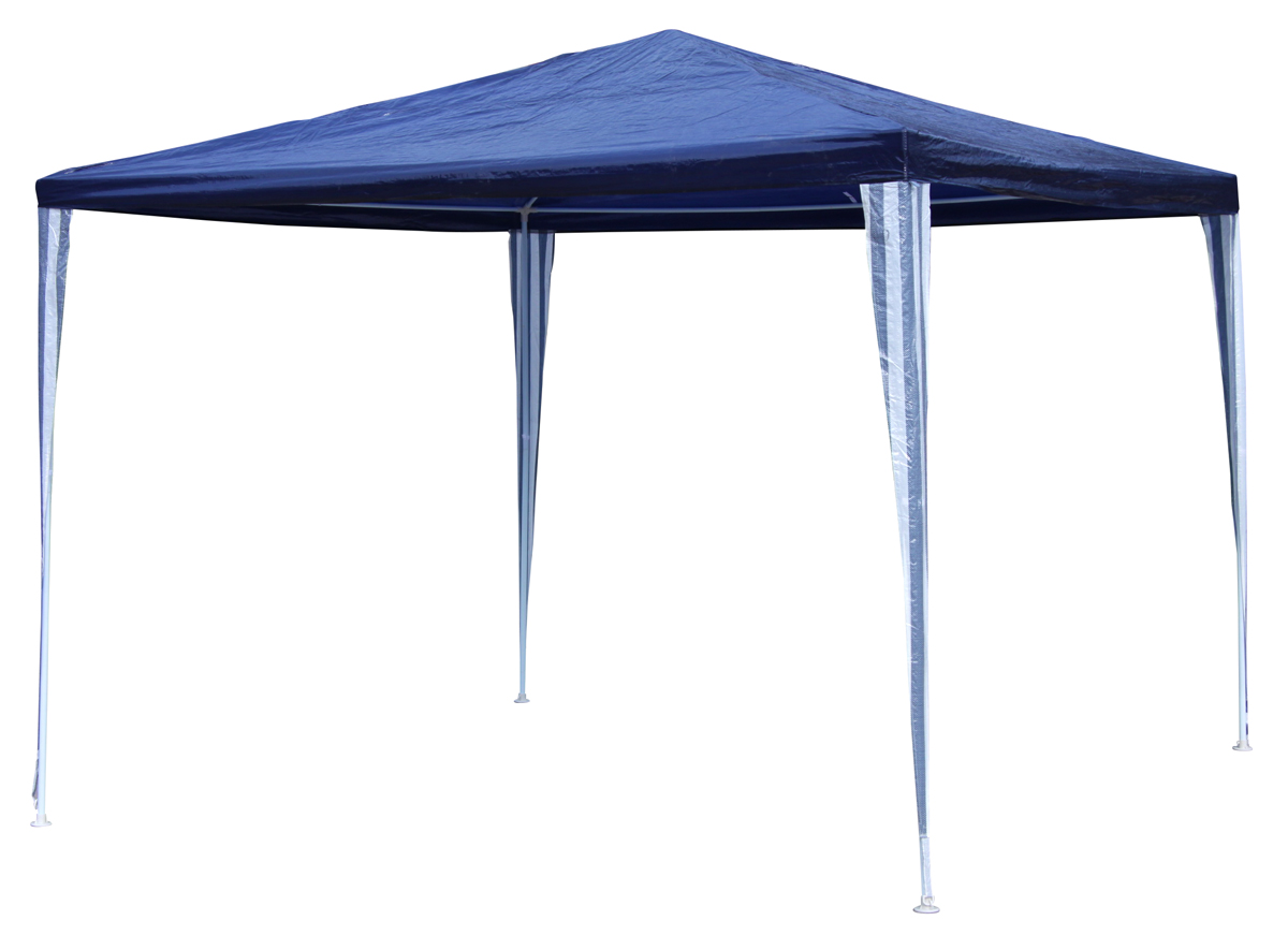 Pavillon 3x3 m Gartenpavillon Gartenzelt Partyzelt Partypavillon Partyzelt blau weiß