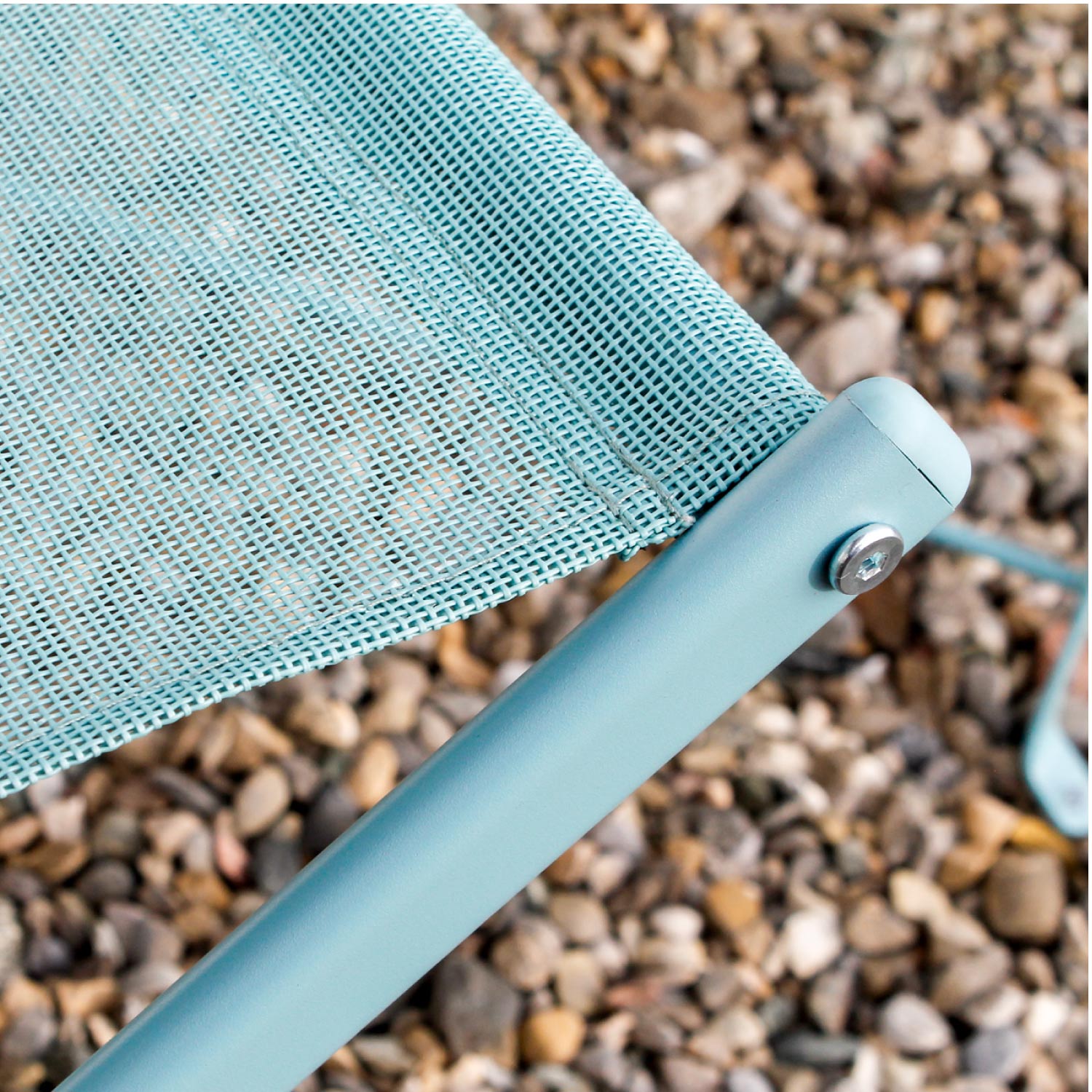 Bistro Set Sitzgruppe Gartenset Gartenmöbel Sitzgarnitur 3-teilig taubenblau