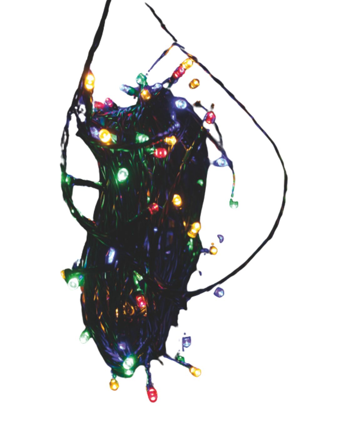96er LED Lichterkette Außen Innen Partylichterkette Weihnachtslichterkette bunt