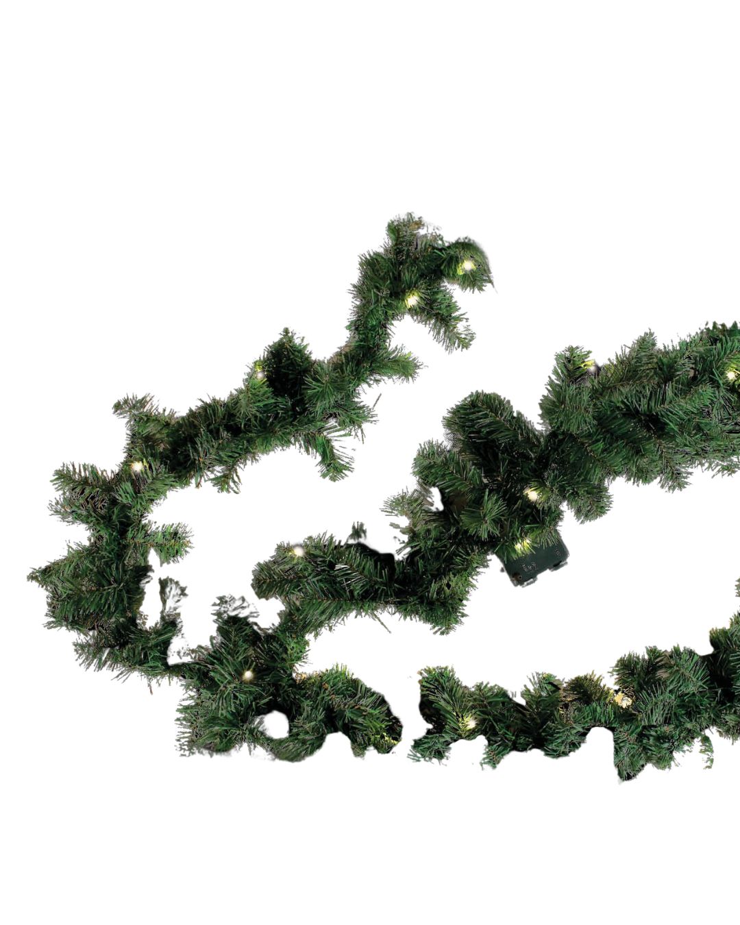 8,1 m Weihnachtsgirlande für Außen & Innen 100 LED Lichterkette Timer Deko IP44