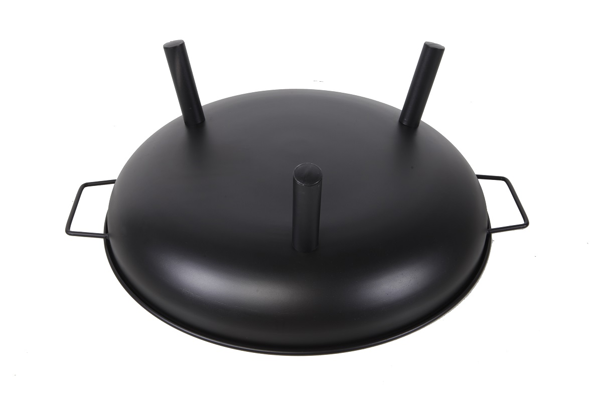Feuerschale Griff Füße Stahl Lagerfeuer Grill Feuerstelle Holzfeuerschale Ø 58cm