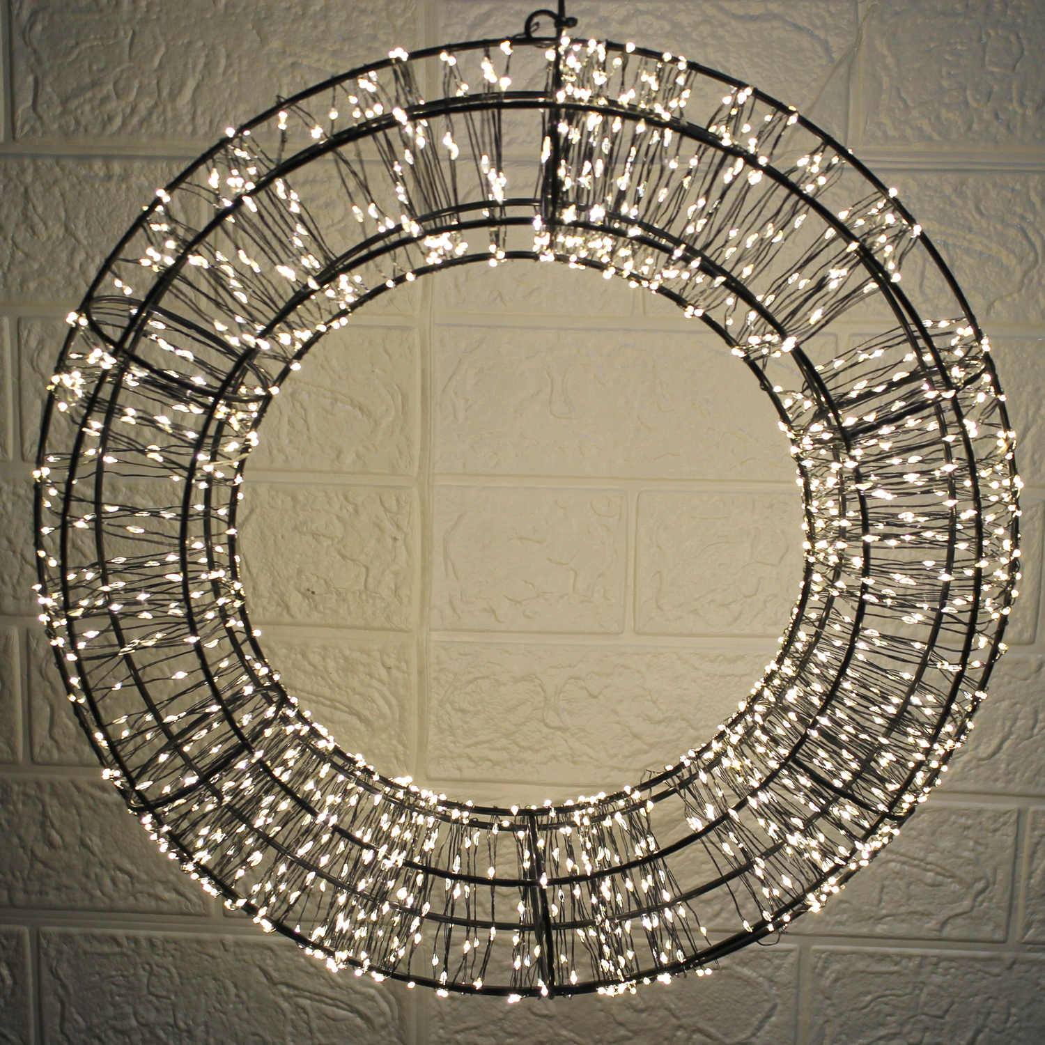 Kranz Weihnachtskranz 1400 LED Lichterkette warmweiss Deko Timer