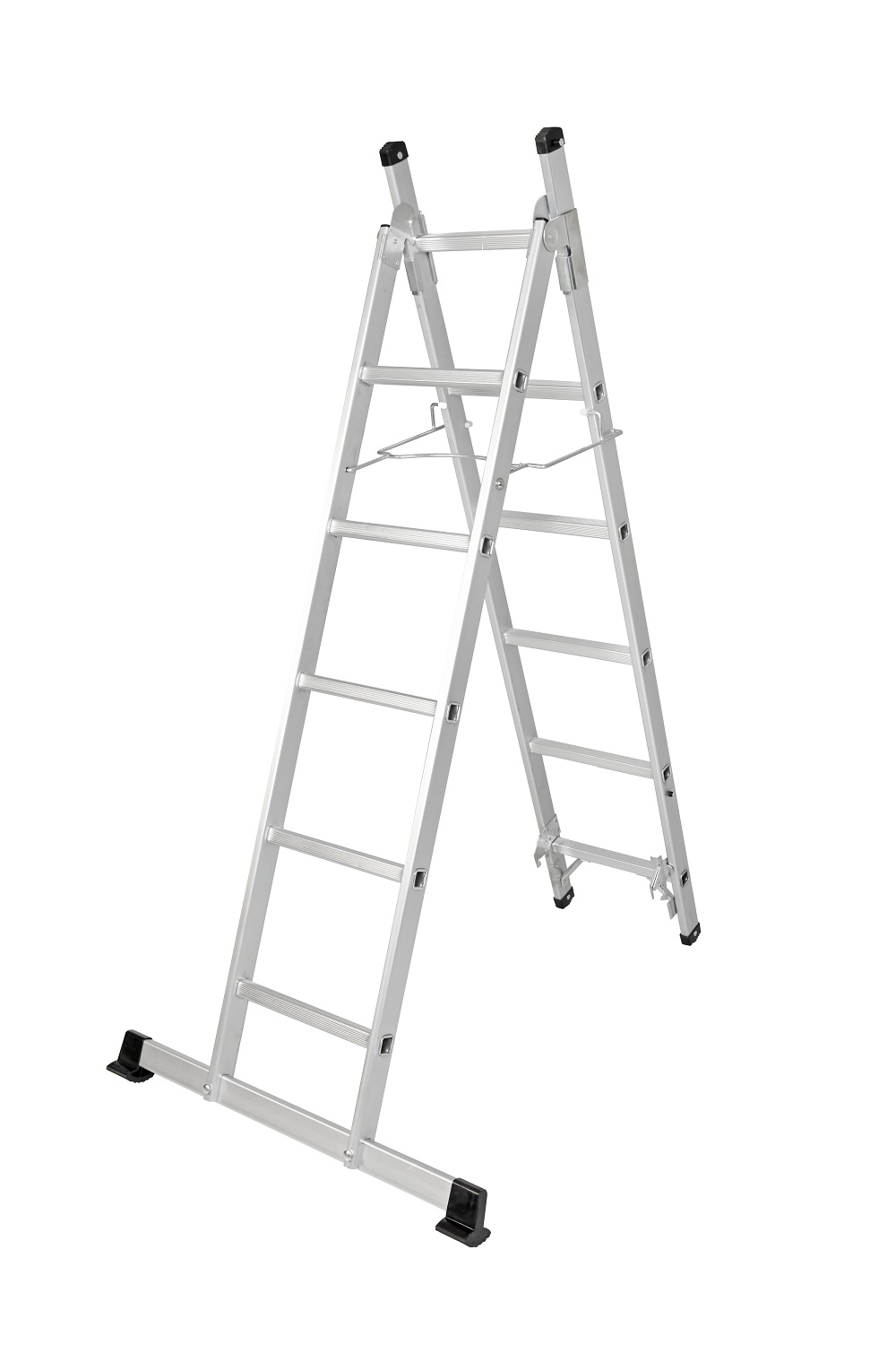 Alu 3 in 1 Kombileiter Mehrzweckleiter Schiebeleiter Anlegeleiter 11 stufig