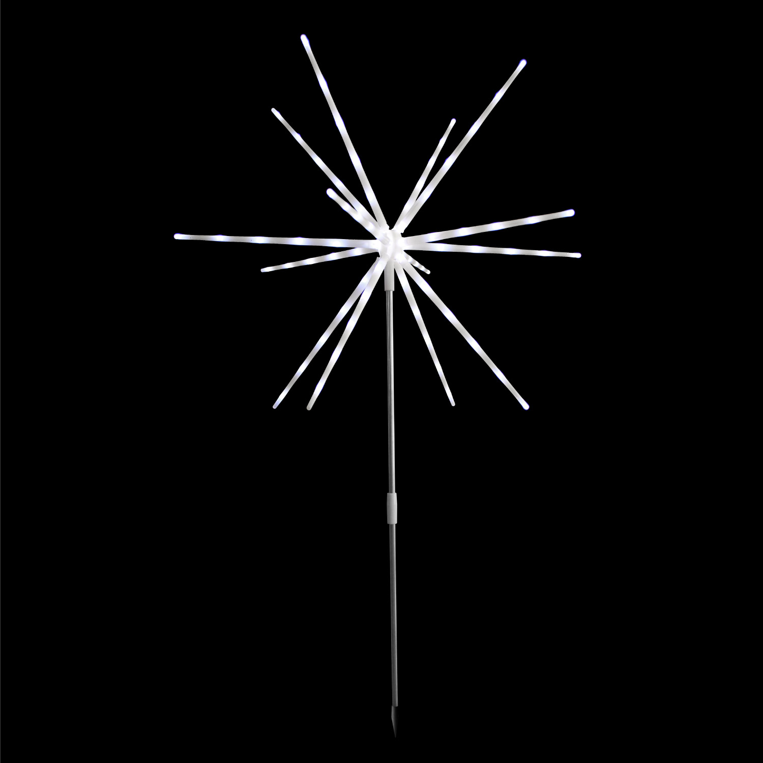 LED Polarstern Gartenstecker Lichterkette Erdungsstift 70 LEDS Batterie Timer