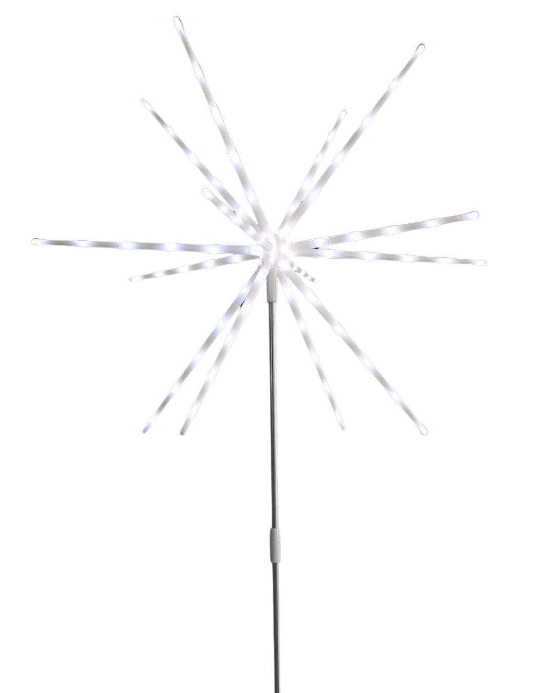 LED Polarstern Gartenstecker Lichterkette Erdungsstift 70 LEDS Batterie Timer