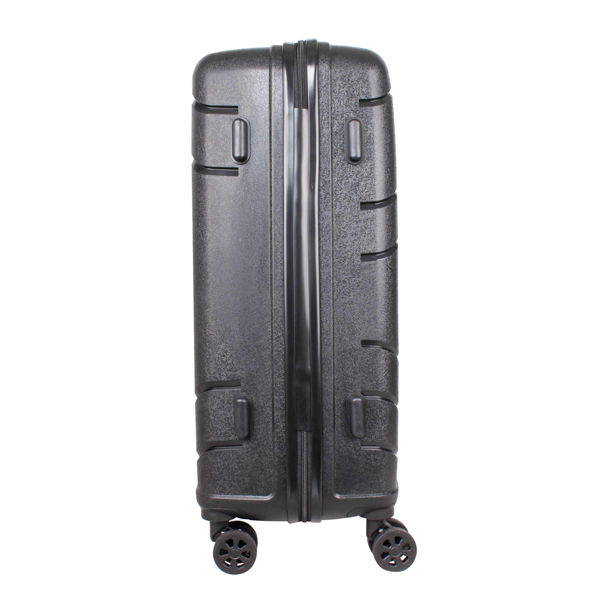 LEX 3tlg. PP Reisekoffer Set Trolley Reisetasche mit TSA Zahlenschloss Schwarz