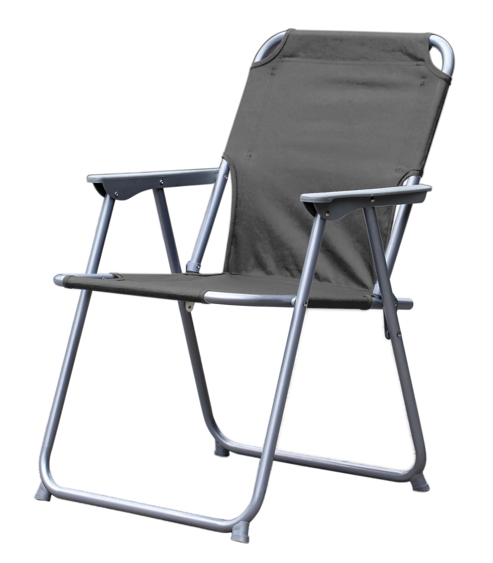2er-Set Klapp-Campingstuhl Gartenstuhl Festival Strandstuhl Angelstuhl Grau