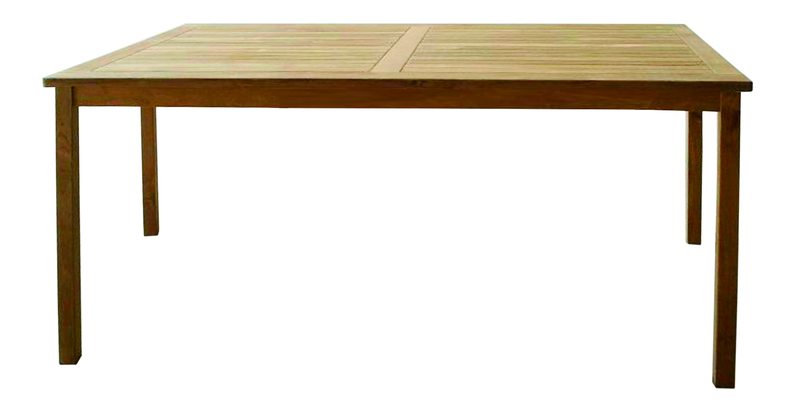 Premium Teak Tisch rechteckig Gartentisch Gartenmöbel Teakmöbel Holztisch 110 cm