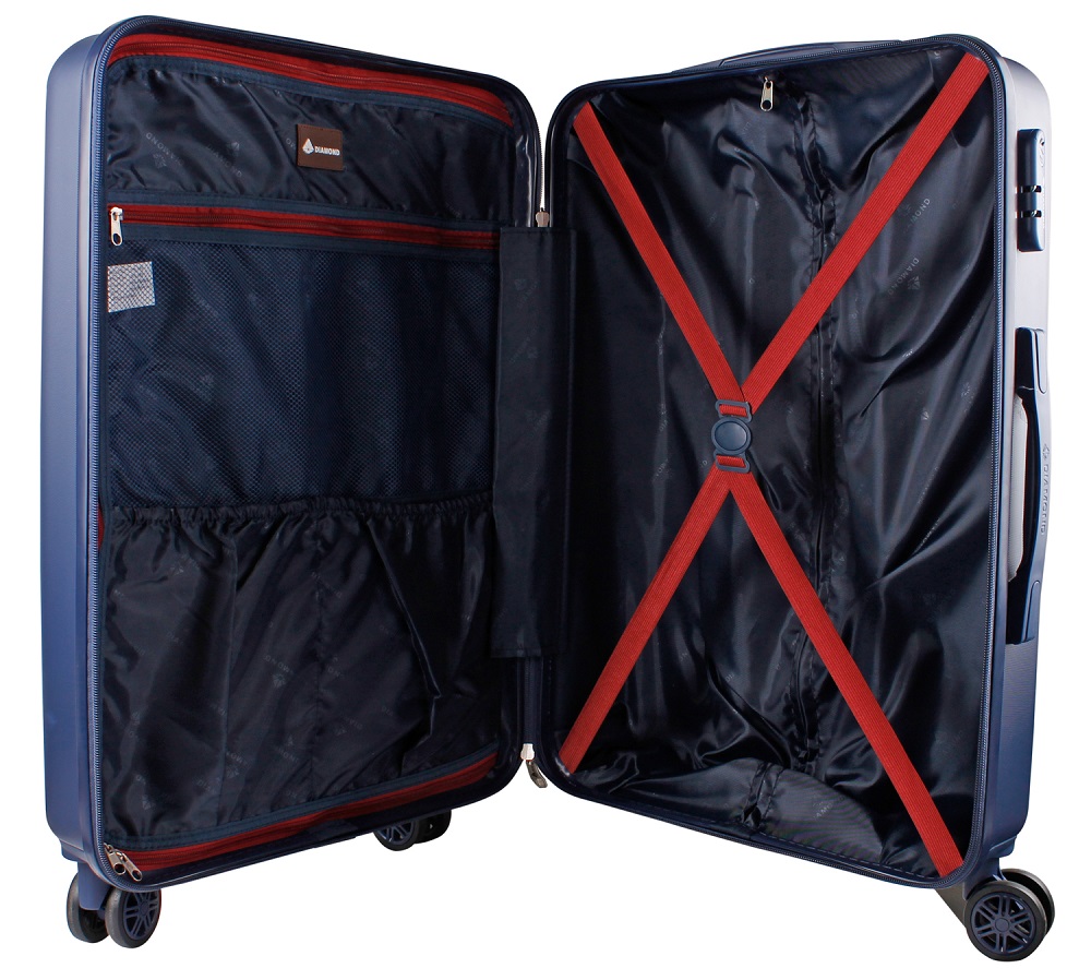 ABS Hartschale Reisekoffer Set ultraleicht Trolley Handgepäck Doppelräder Blau