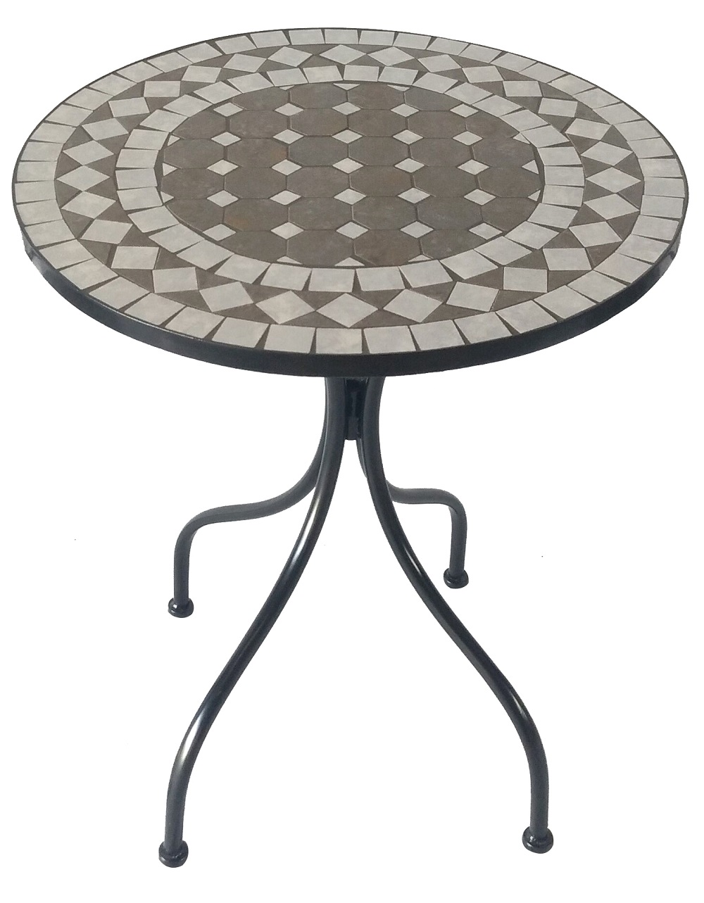 Mosaik Eisen Set Gartenset Gartengruppe Sitzgruppe Gartenmöbel klappbar 3tlg.