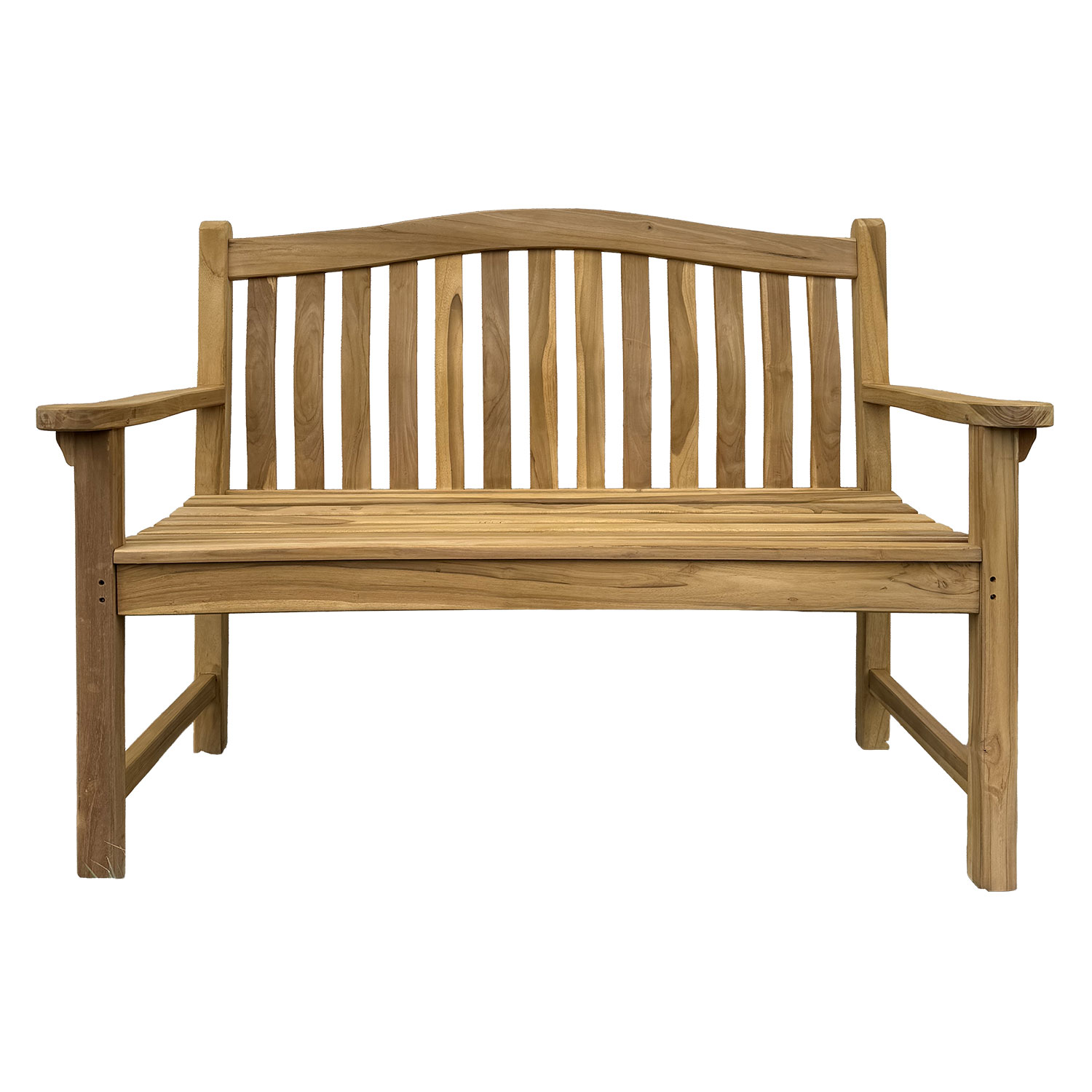 Teak Sitzbank Bank Gartenbank Holzbank Teakbank Parkbank Schlossgarten 120cm