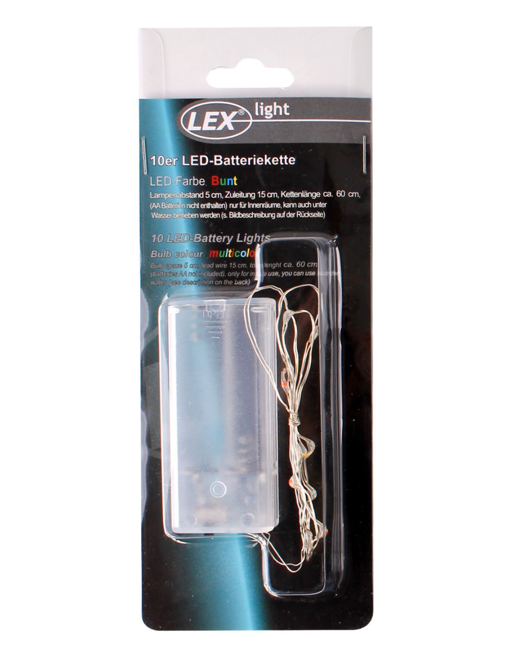 3x 10er LED Lichterkette Batteriekette Party Wasser Beleuchtung Deko Licht bunt