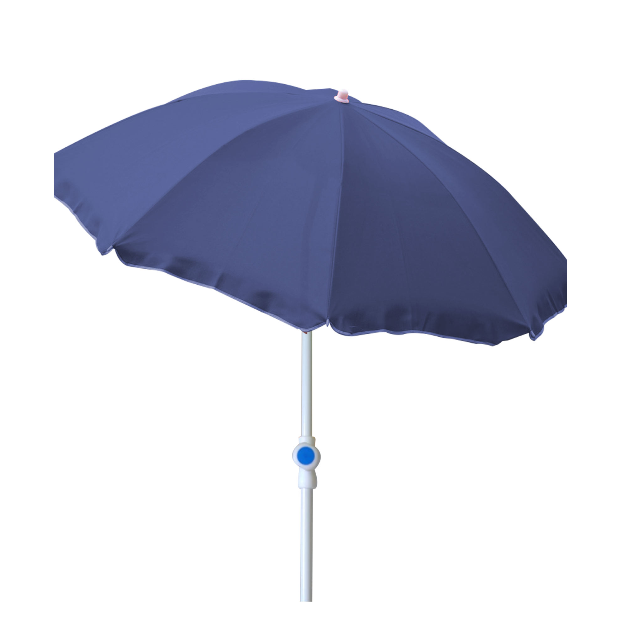 Sonnenschirm knickbar Ø 2 m Garten Balkon Strand Schirm UV30+ blau