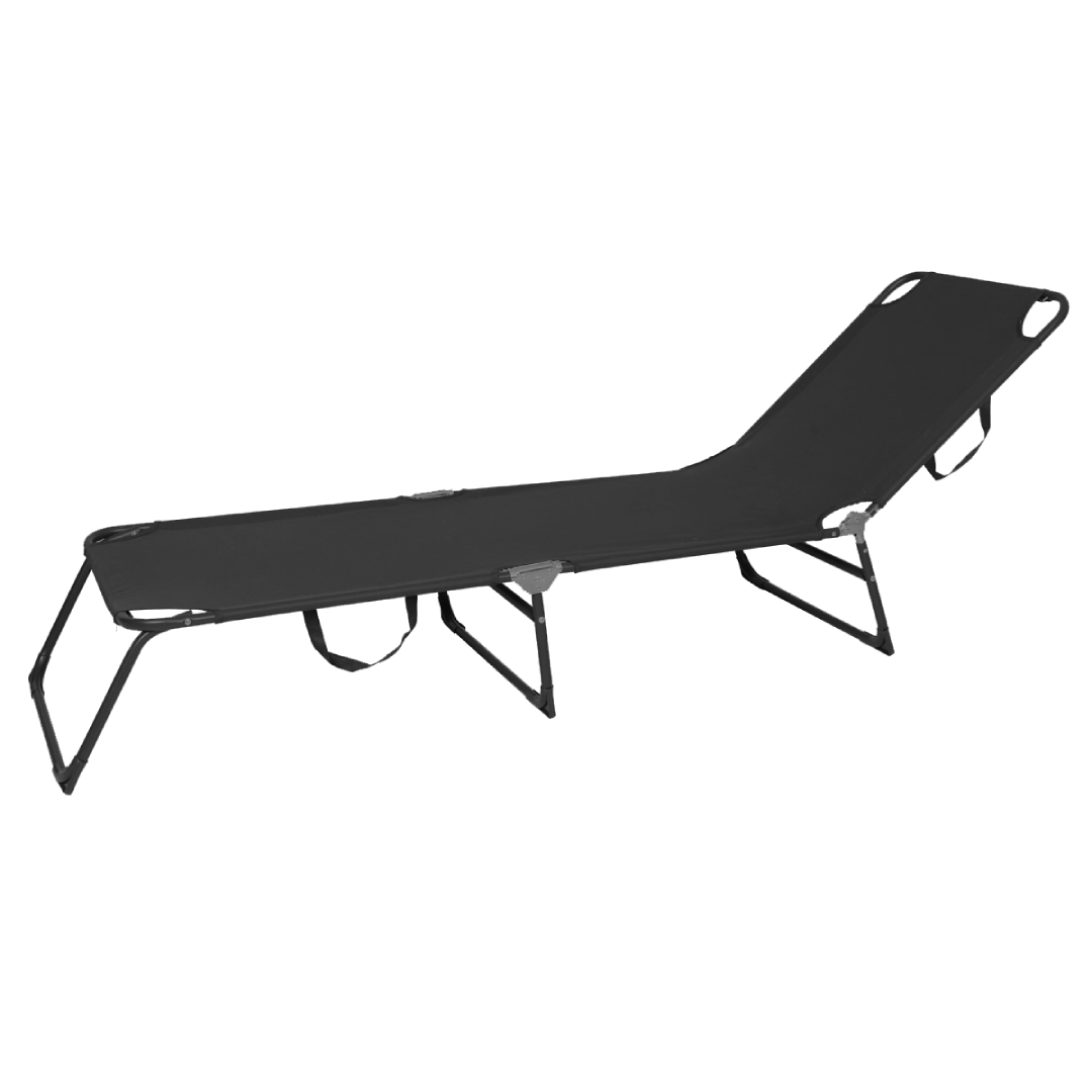 2er-Set Gartenliege 3-Bein Sonnenliege klappbar Strandliege Liegestuhl 188cm