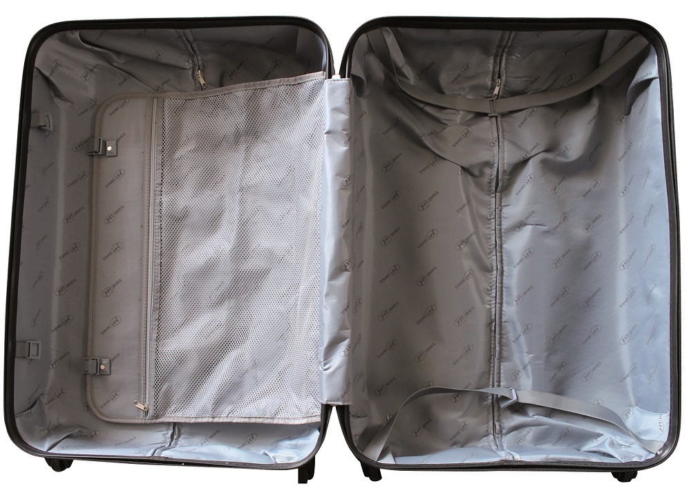 LEX 3tlg. ABS Hartschalen Reisekoffer Trolley Reisetasche 4 Doppel Räder weiß