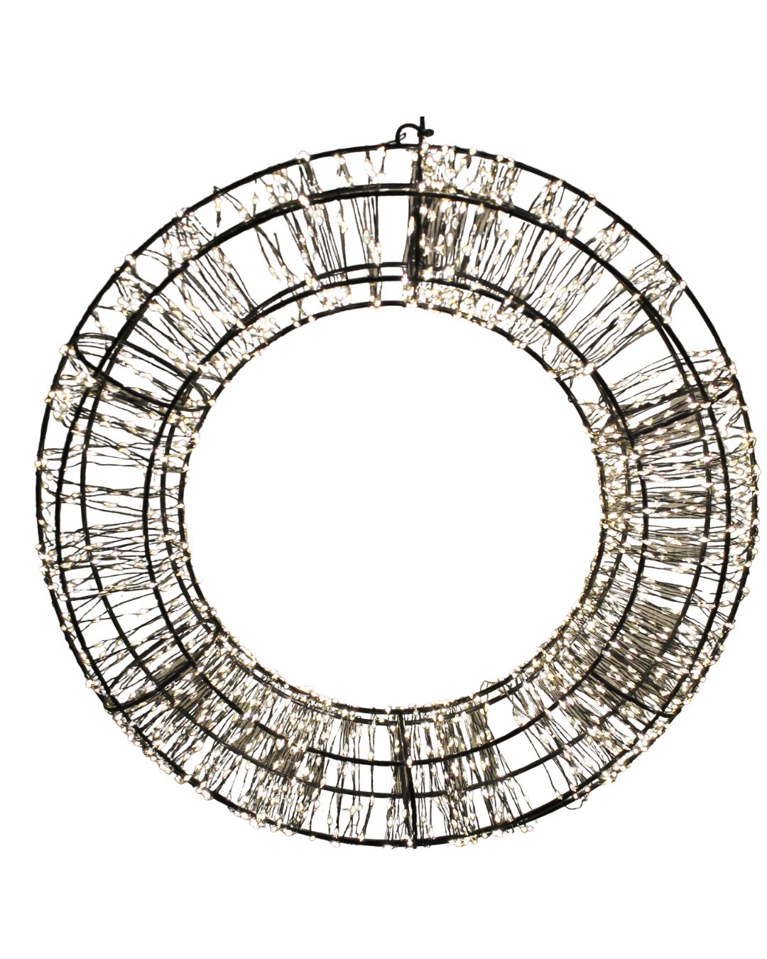 Kranz Weihnachtskranz 1400 LED Lichterkette warmweiss Deko Timer