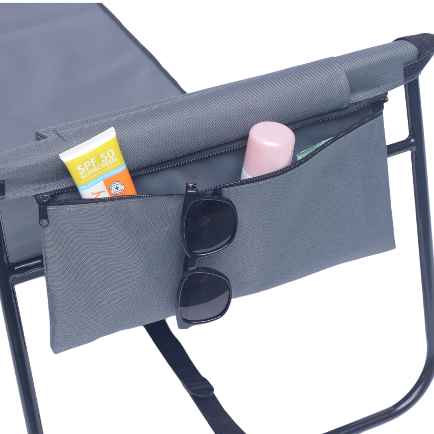 Strandliege Strandmatte Matte Badematte Liege faltbar Tasche anthrazit 2er Set