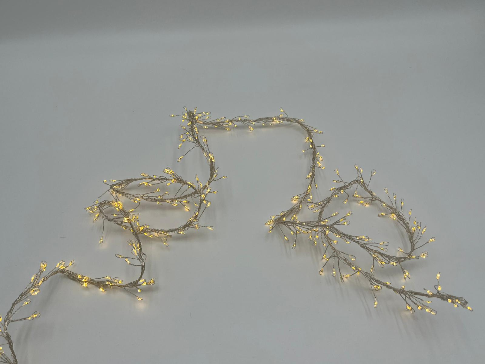 Tropfen Lichterkette 400er LED warmweiß Transformator Weihnachtsbeleuchtung