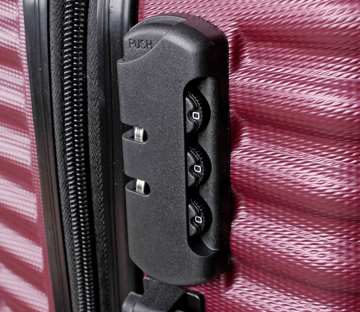 LEX 3tlg. ABS Reisekoffer Trolley Reisetasche Reisegepäck 4 Doppel-Räder rot