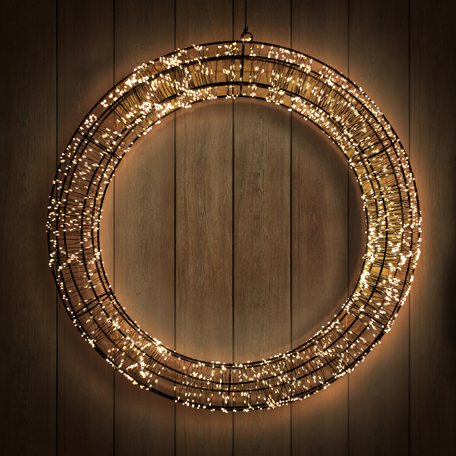Kranz Weihnachtskranz 1400 LED Lichterkette warmweiss Deko Timer