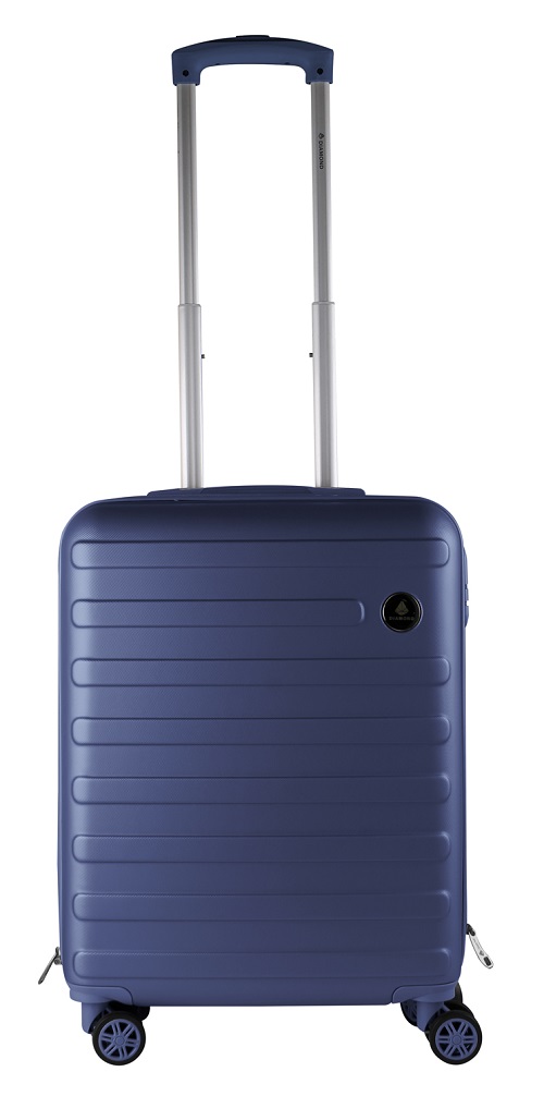 ABS Hartschale Reisekoffer Kabinenkoffer Handgepäck ultraleicht Trolley Doppelräder Blau
