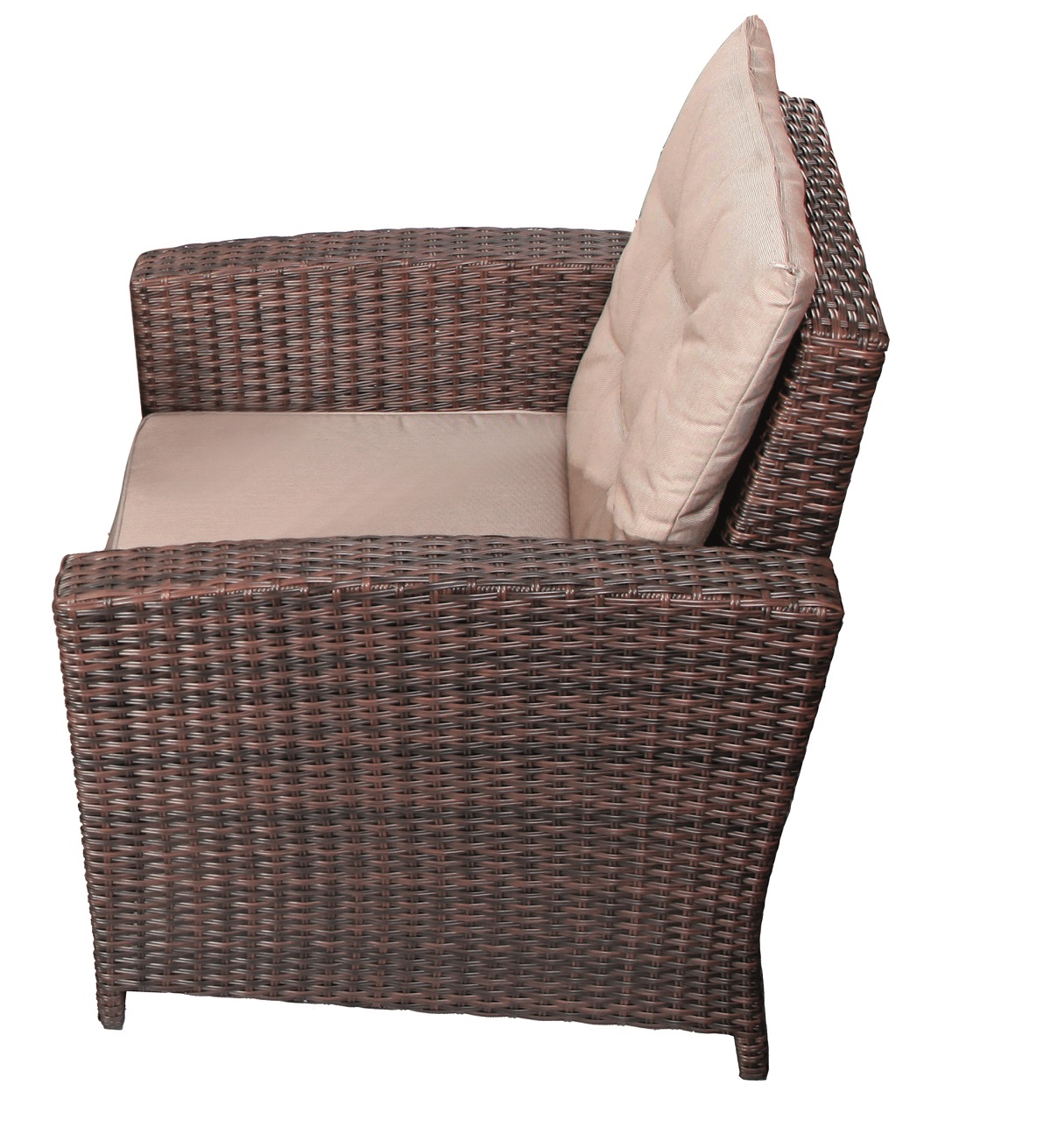 XXL Alu Polyrattan Terrassen Lounge Gartenlounge Sitzgruppe Glastisch 5/4/2-tlg.