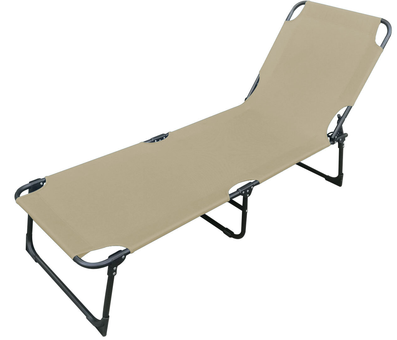 2er-Set Gartenliege 3-Bein Sonnenliege Strandliege Liegestuhl klappbar 188cm