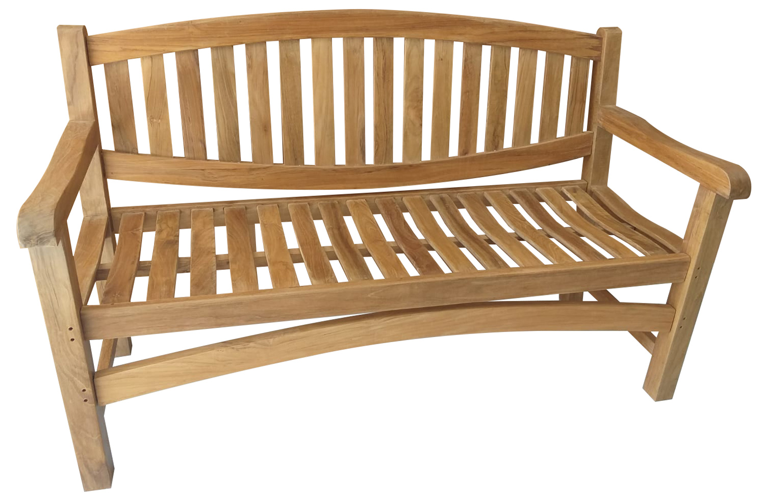 Teak Sitzbank Gartenbank Holzbank Teakbank massiv Gutshof nachhaltig 120cm
