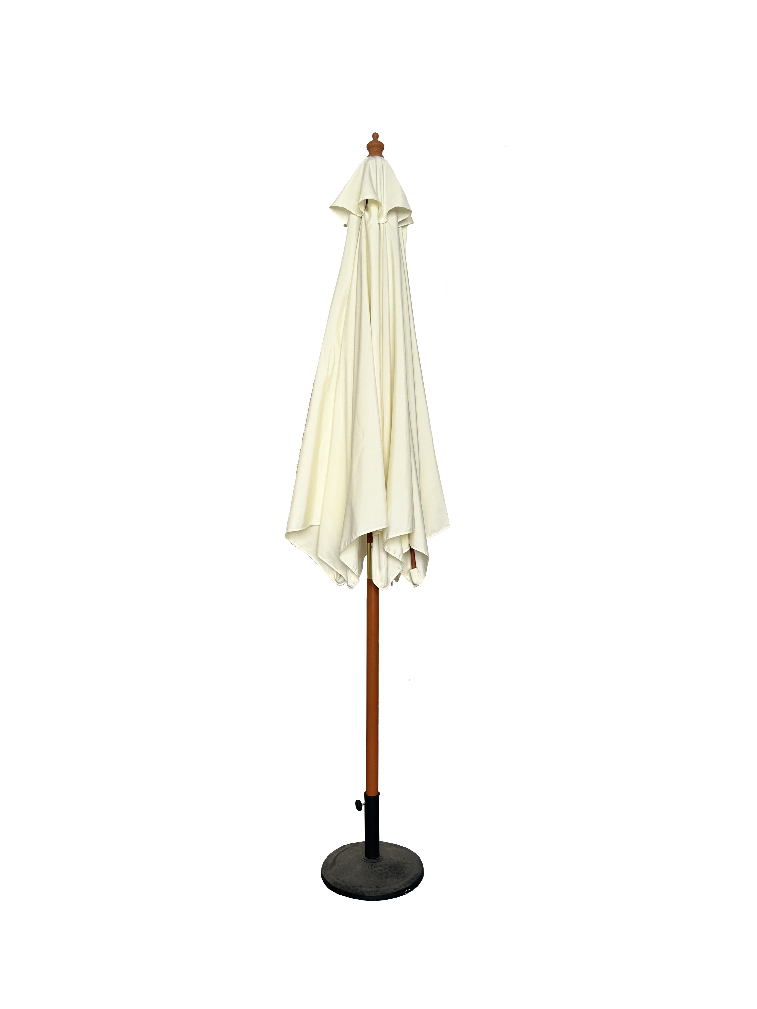 Sonnenschirm Ø 3m Schirm Marktschirm Gartenschirm Holzgestell UV15 Beige