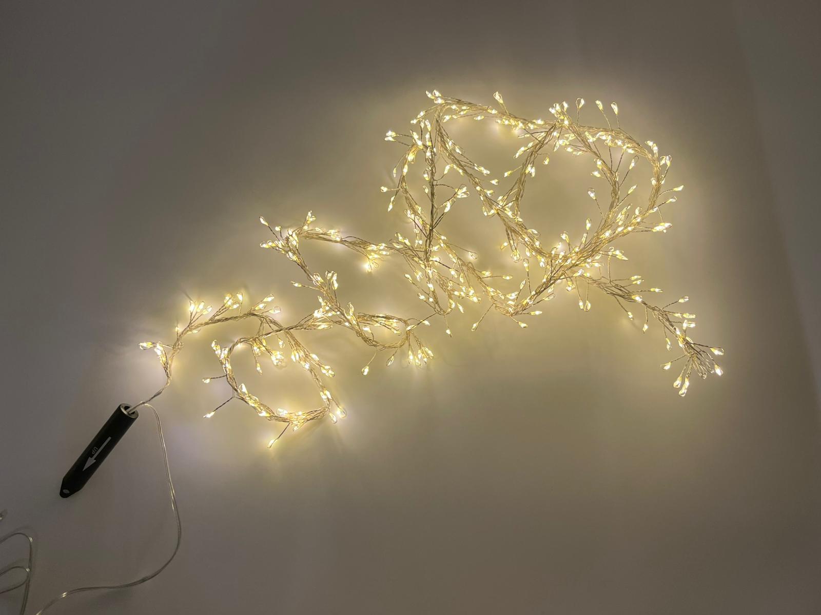 Tropfen Lichterkette 400er LED warmweiß Transformator Weihnachtsbeleuchtung