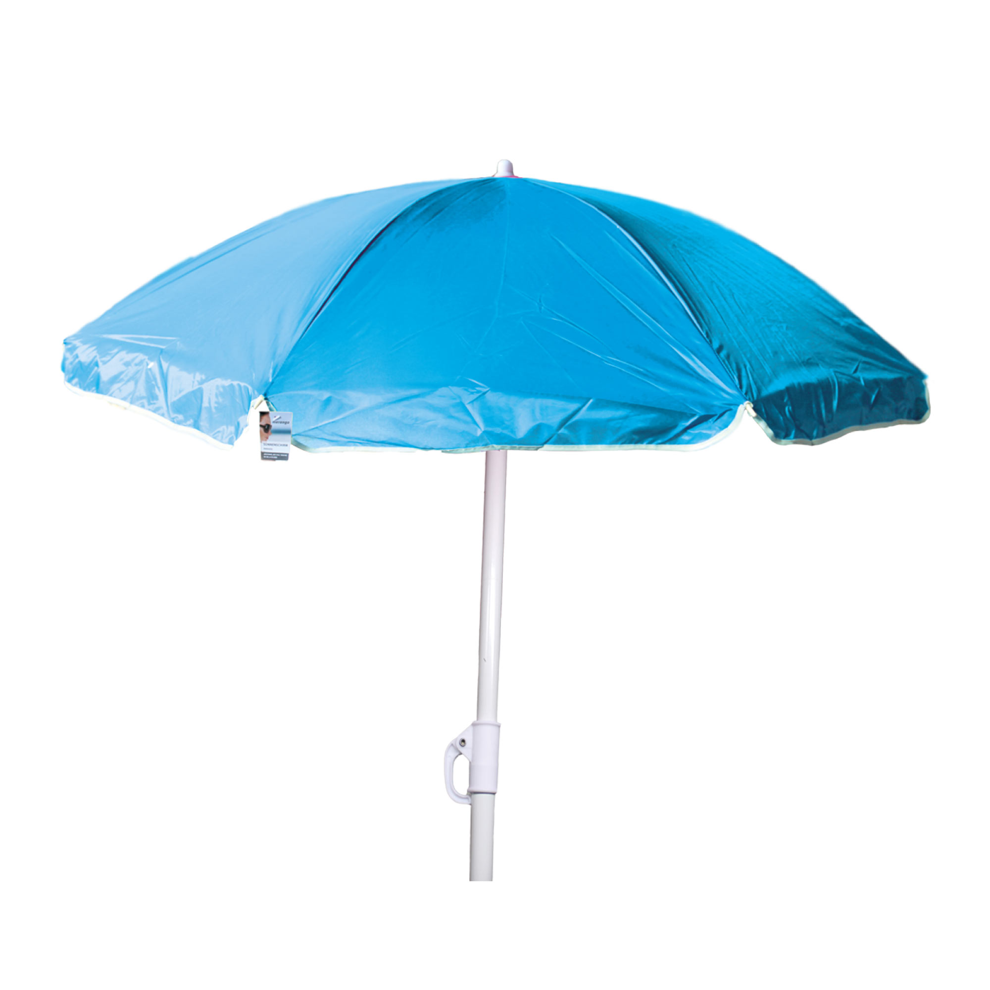 Nylon Sonnenschirm Ø 1,8 m Garten Balkon Strand Schirm UV20+ knickbar blau