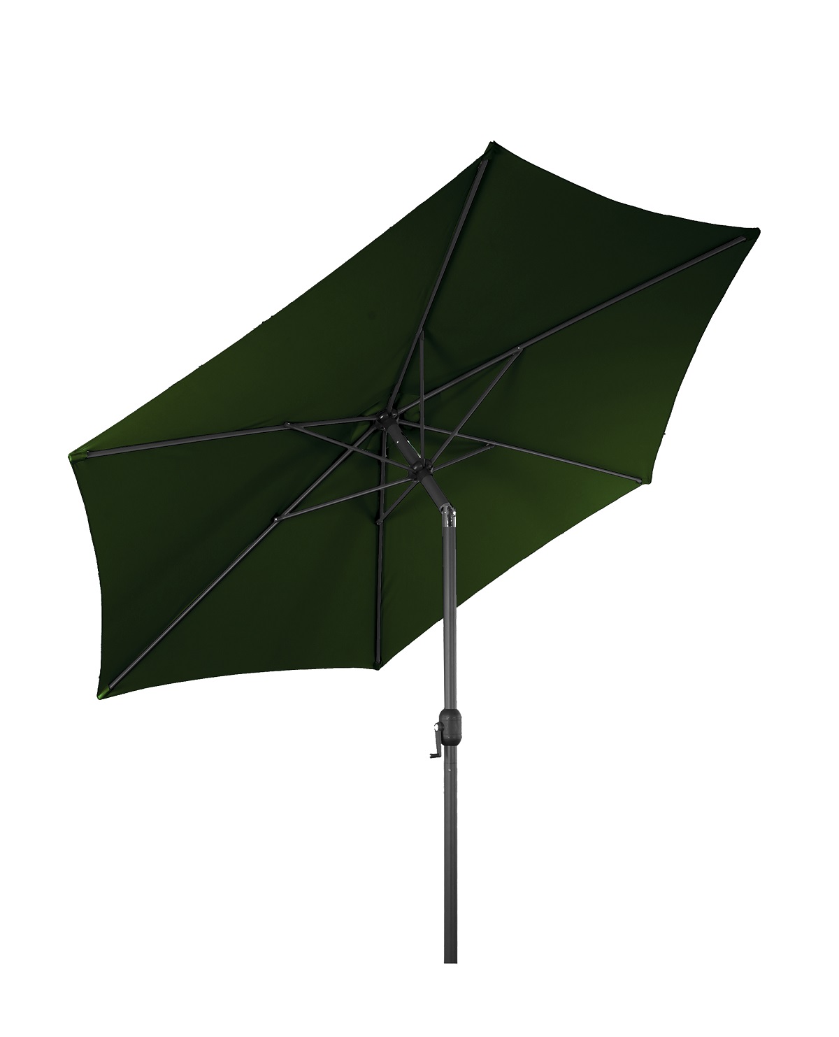 XXL Alu Sonnenschirm Ø 3 m Kurbelschirm Garten Balkon Terrasse knickbar grün