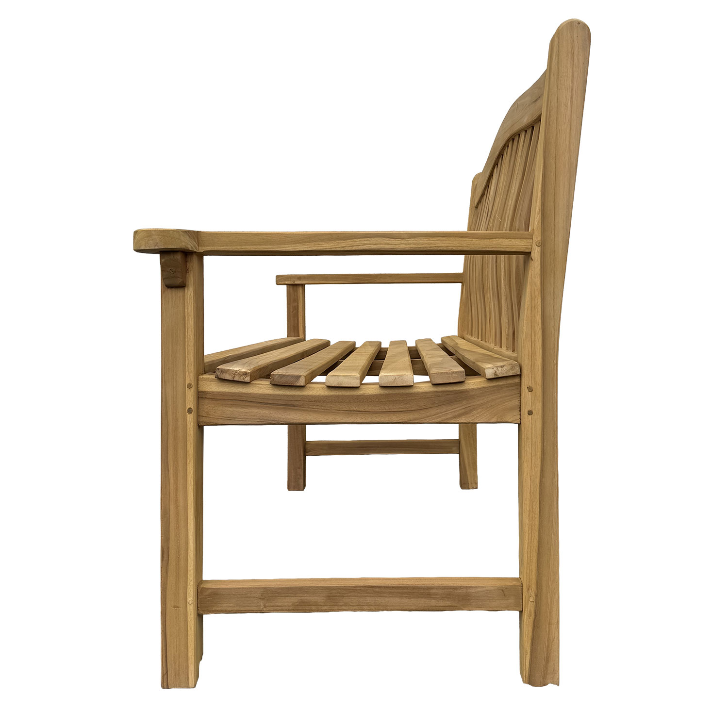 Teak Sitzbank Bank Gartenbank Holzbank Teakbank Parkbank Schlossgarten 120cm