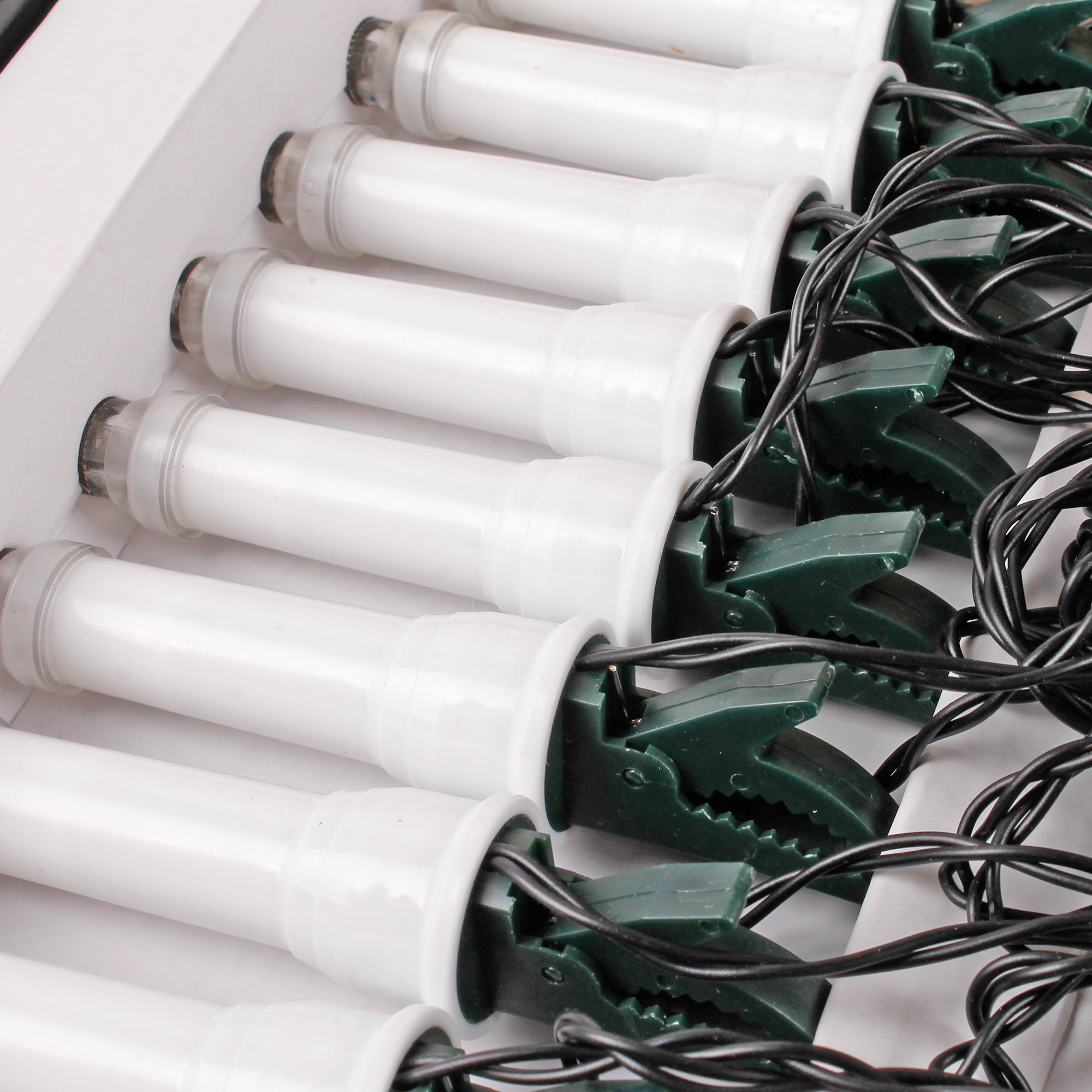 30er LED Kerzenlichterkette Lichterkette Christbaumkerzen warmweiss