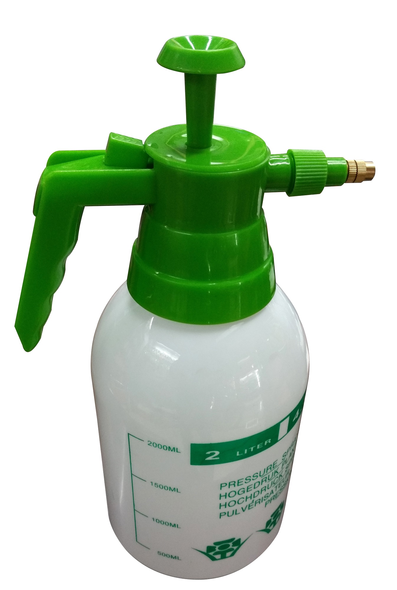 Drucksprüher mit Messingdüse 2 Liter Planzensprüher Sprühflasche Gartenspritze