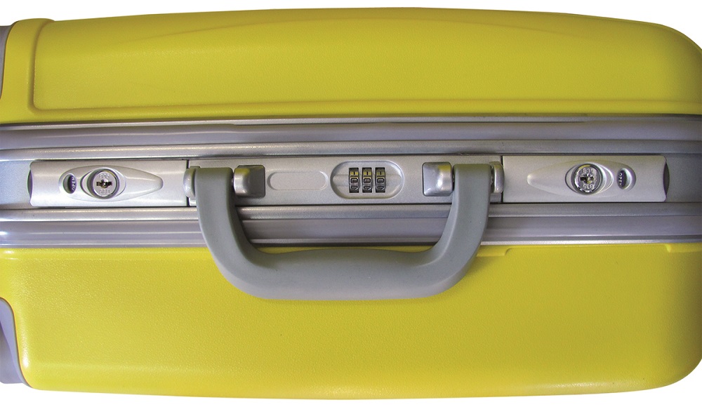 LEX 3tlg. PP Aluminuim Rahmen Reisekoffer Trolley Reisetasche Reisegepäck gelb
