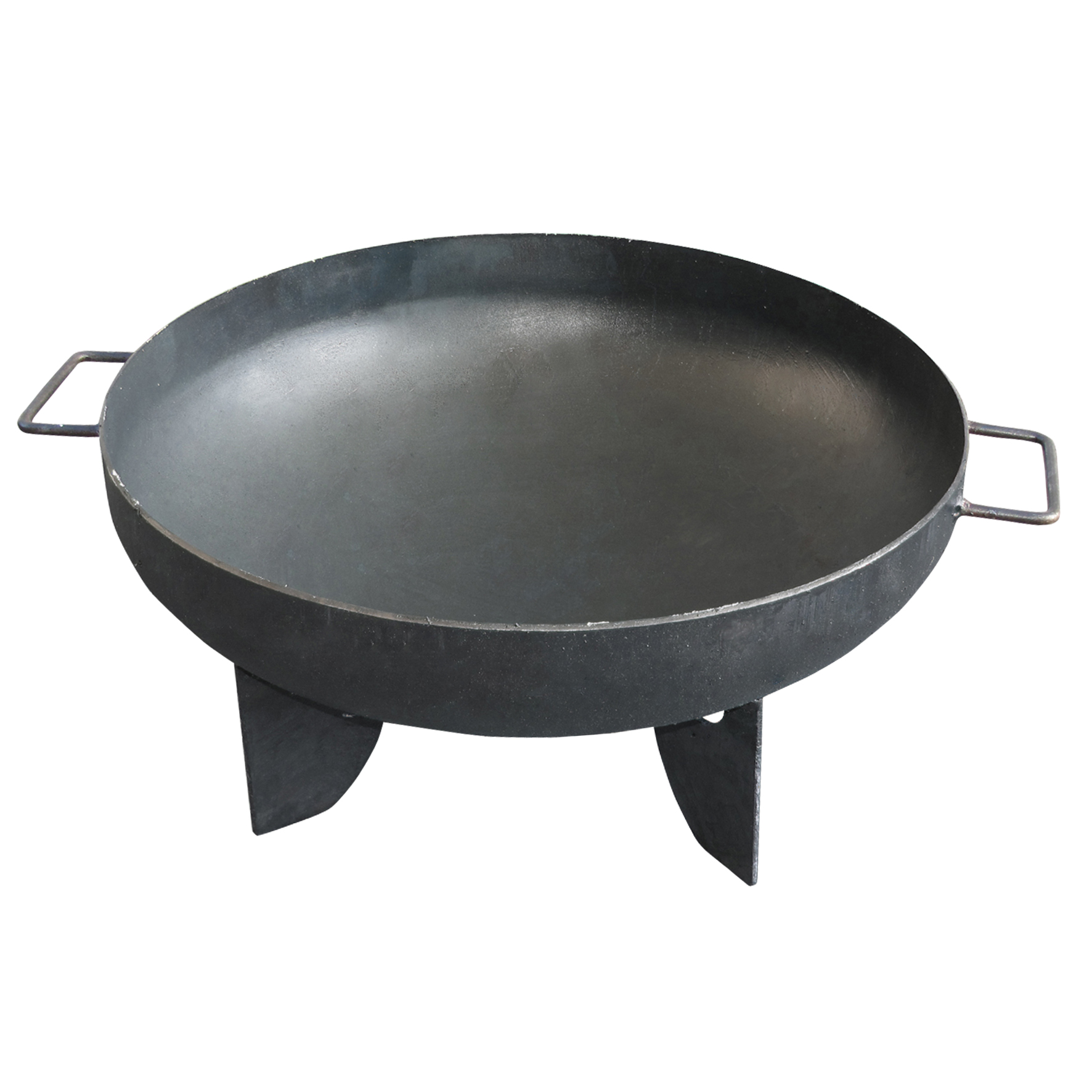 Feuerschale mit Griff Stahl Lagerfeuer Grill Feuerstelle Holzfeuerschale Ø 50cm