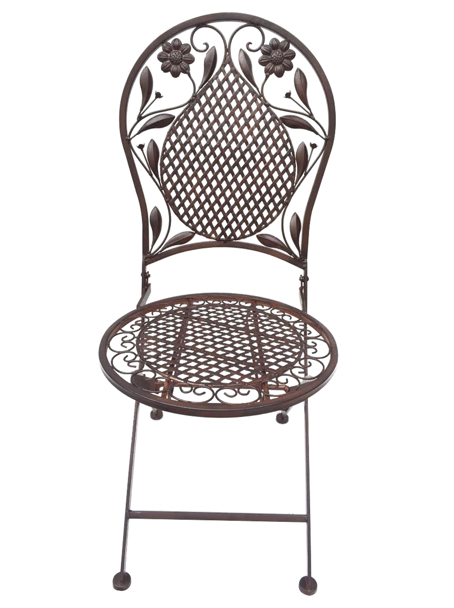 Terrassen Set Gartenset Bistroset Sitzgruppe Gartenmöbel klappbar Deko braun 3tlg.