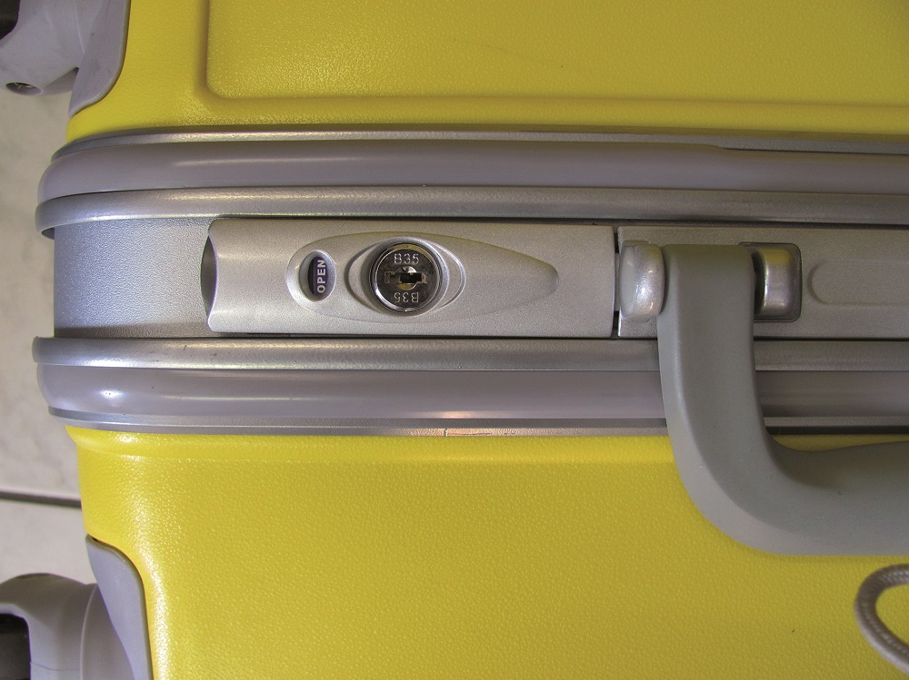 LEX 3tlg. PP Aluminuim Rahmen Reisekoffer Trolley Reisetasche Reisegepäck gelb