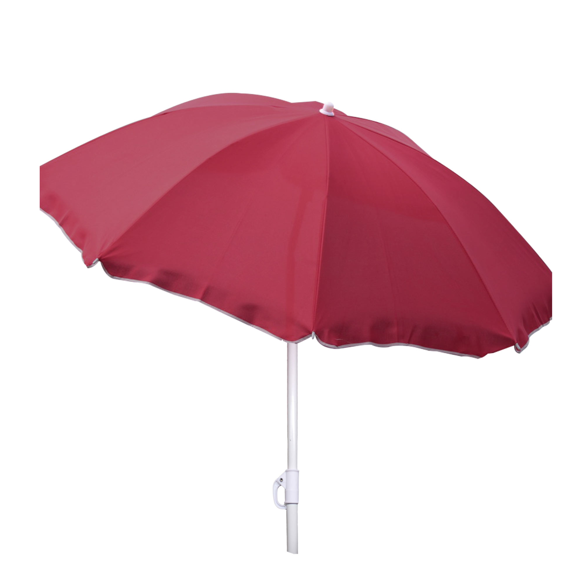 Sonnenschirm knickbar Ø 1,8 m Garten Balkon Strand Schirm UV30+ burgundrot